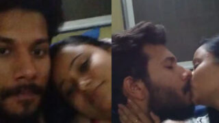 Sexy college couple sex ke pehle kiss karte hue