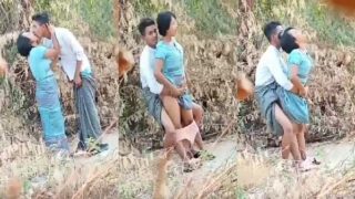 Assamese village couple khet mein outdoor sex karte hue