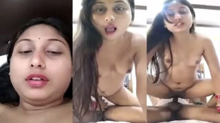 Pyasi bhabhi masti mein lund ki sawari karti hui